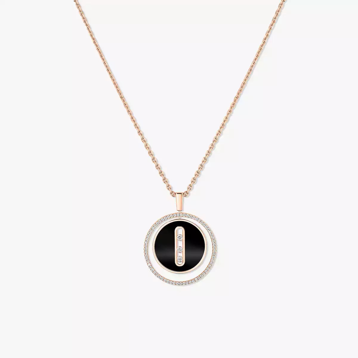 Collier onyx or rose Lucky Move MM