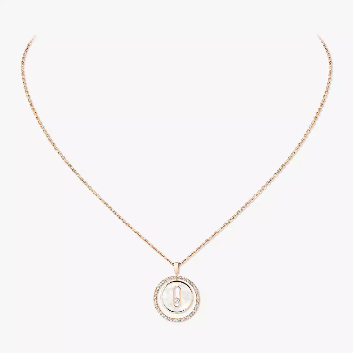 Collier nacre blanche Lucky Move PM