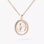 Collier nacre blanche Lucky Move PM