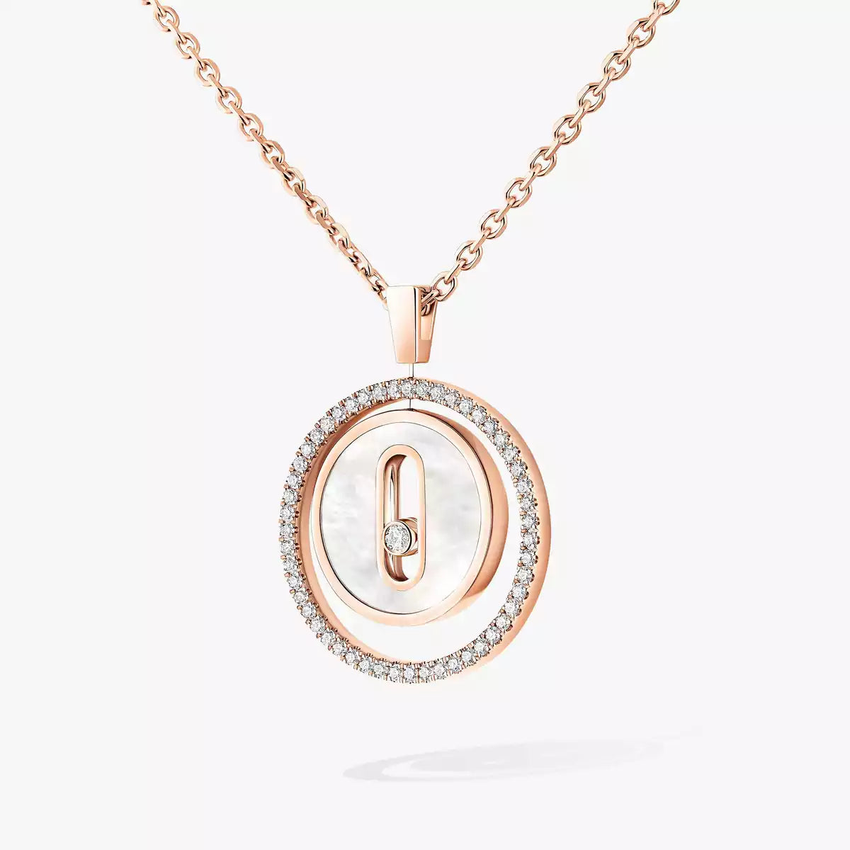 Collier nacre blanche Lucky Move PM