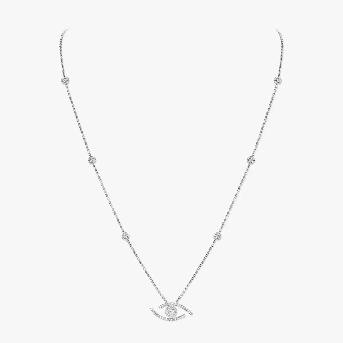 Sautoir pavé Lucky Eye