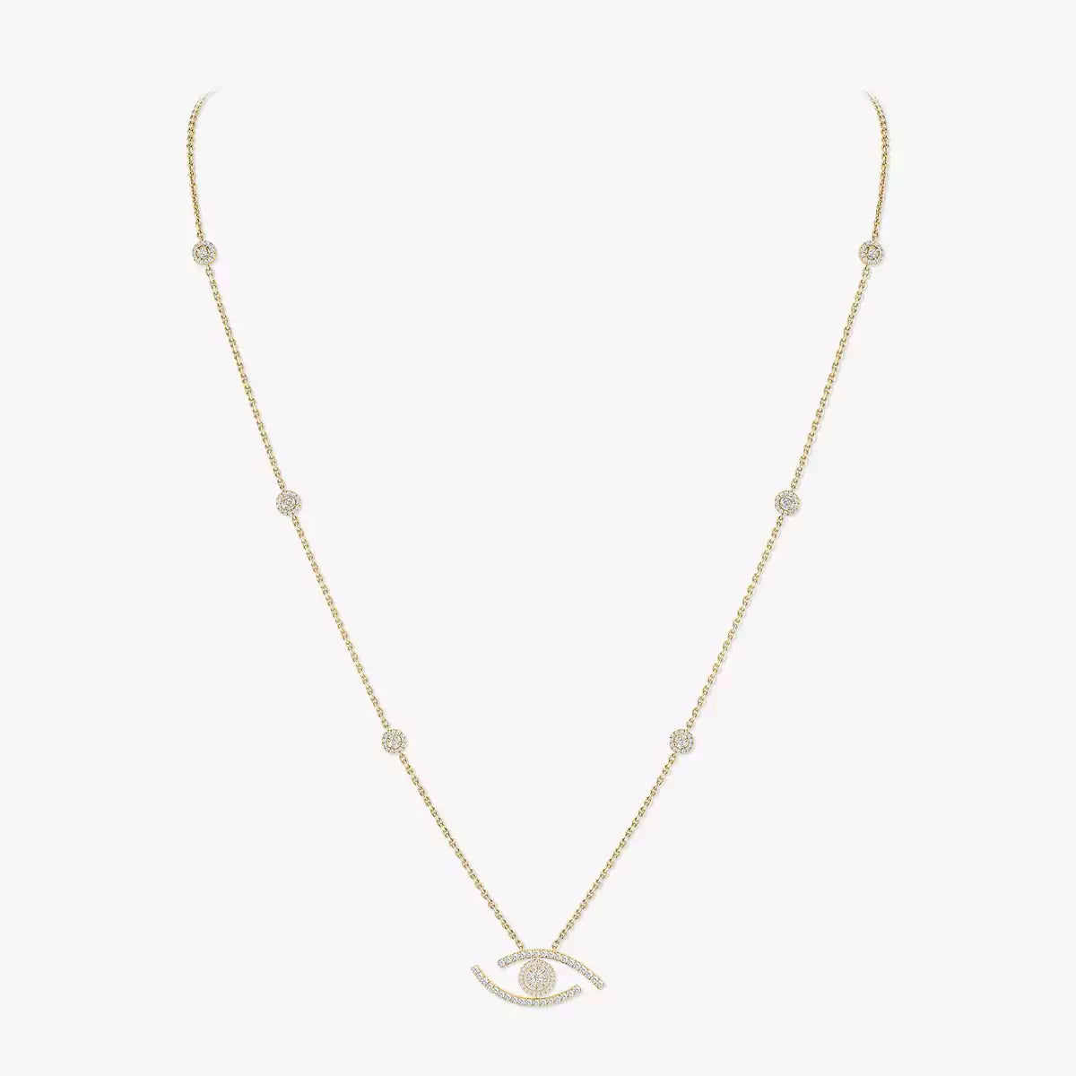 Sautoir pavé Lucky Eye