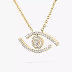 Sautoir pavé Lucky Eye