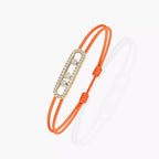 Bracelet cordon orange pavé Messika Care(s)