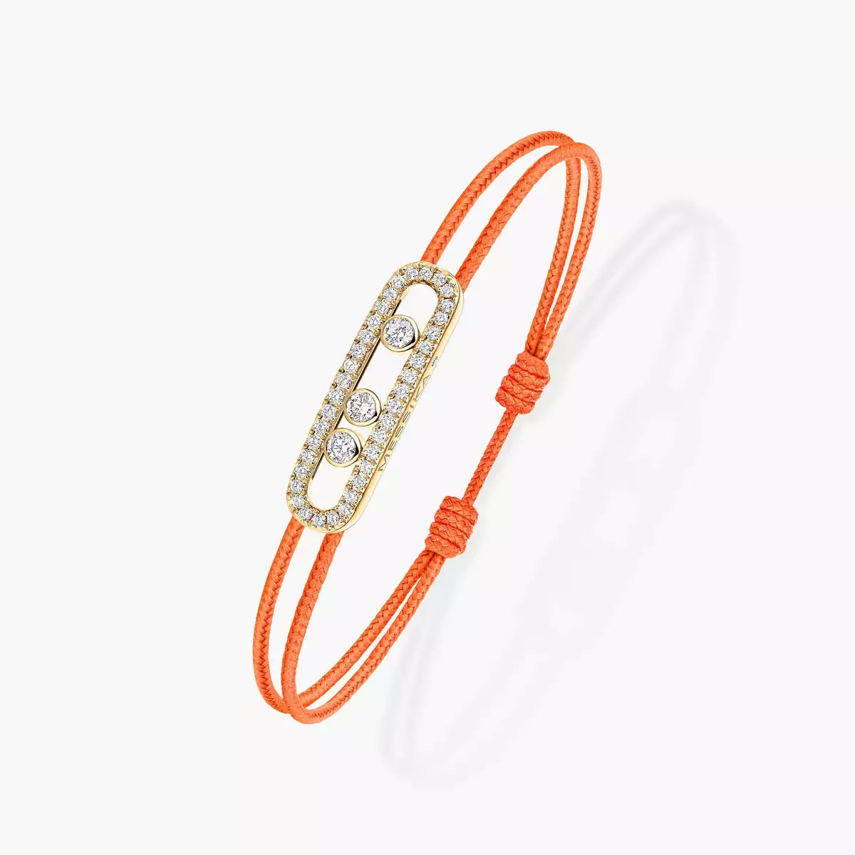 Bracelet cordon orange pavé Messika Care(s)