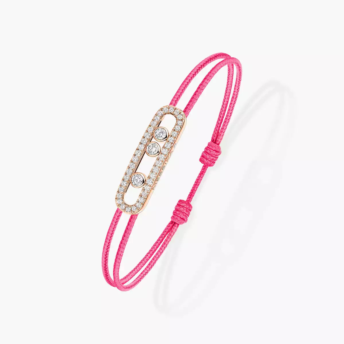 Bracelet cordon rose pavé Messika Care(s)