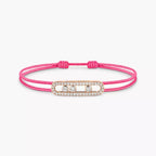 Bracelet cordon rose pavé Messika Care(s)