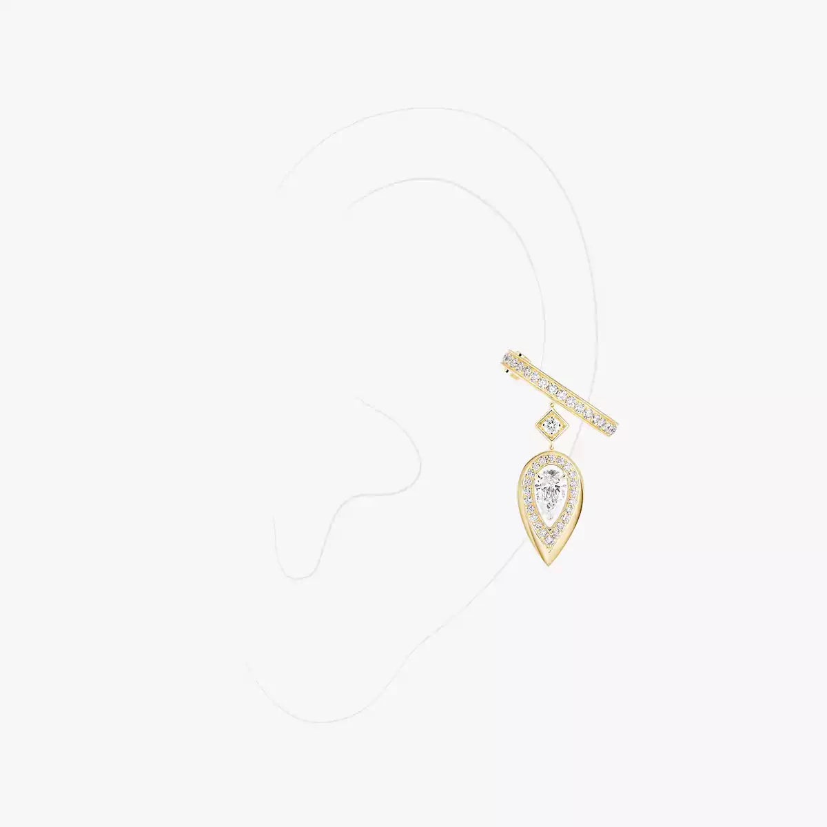 Mono clip Fiery 0,10ct