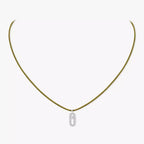Collier cordon kaki pavé Messika Care(s)