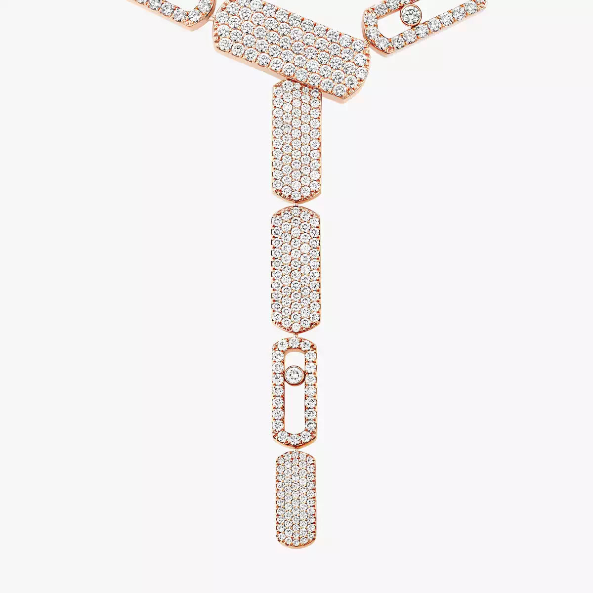 Collier cravate pavé Imperial Move GM