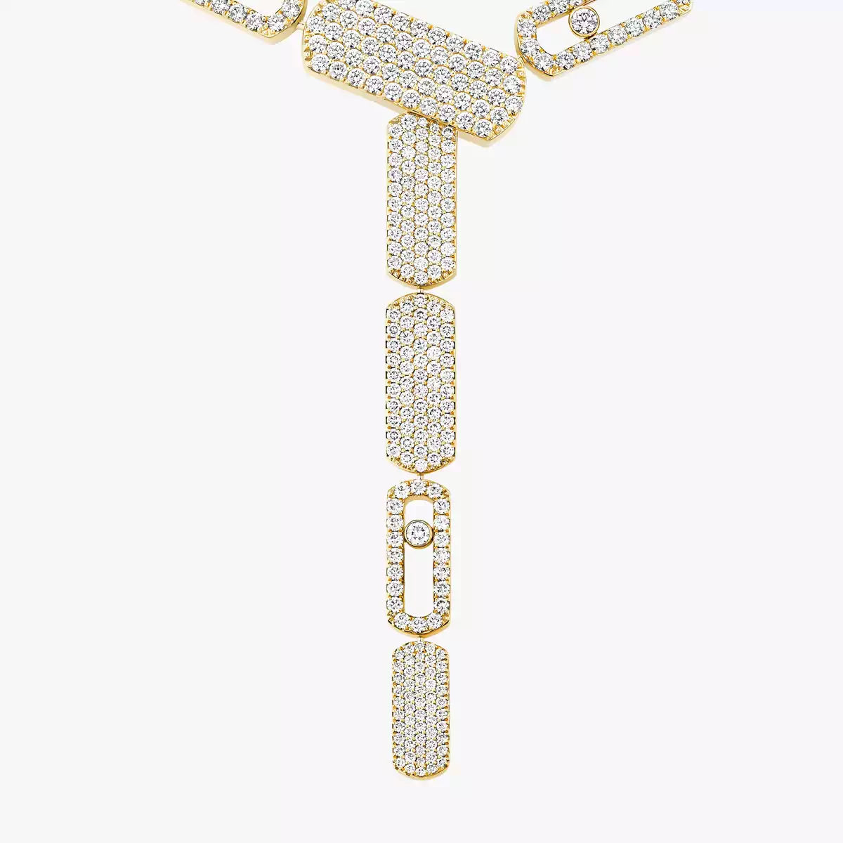 Collier cravate pavé Imperial Move GM