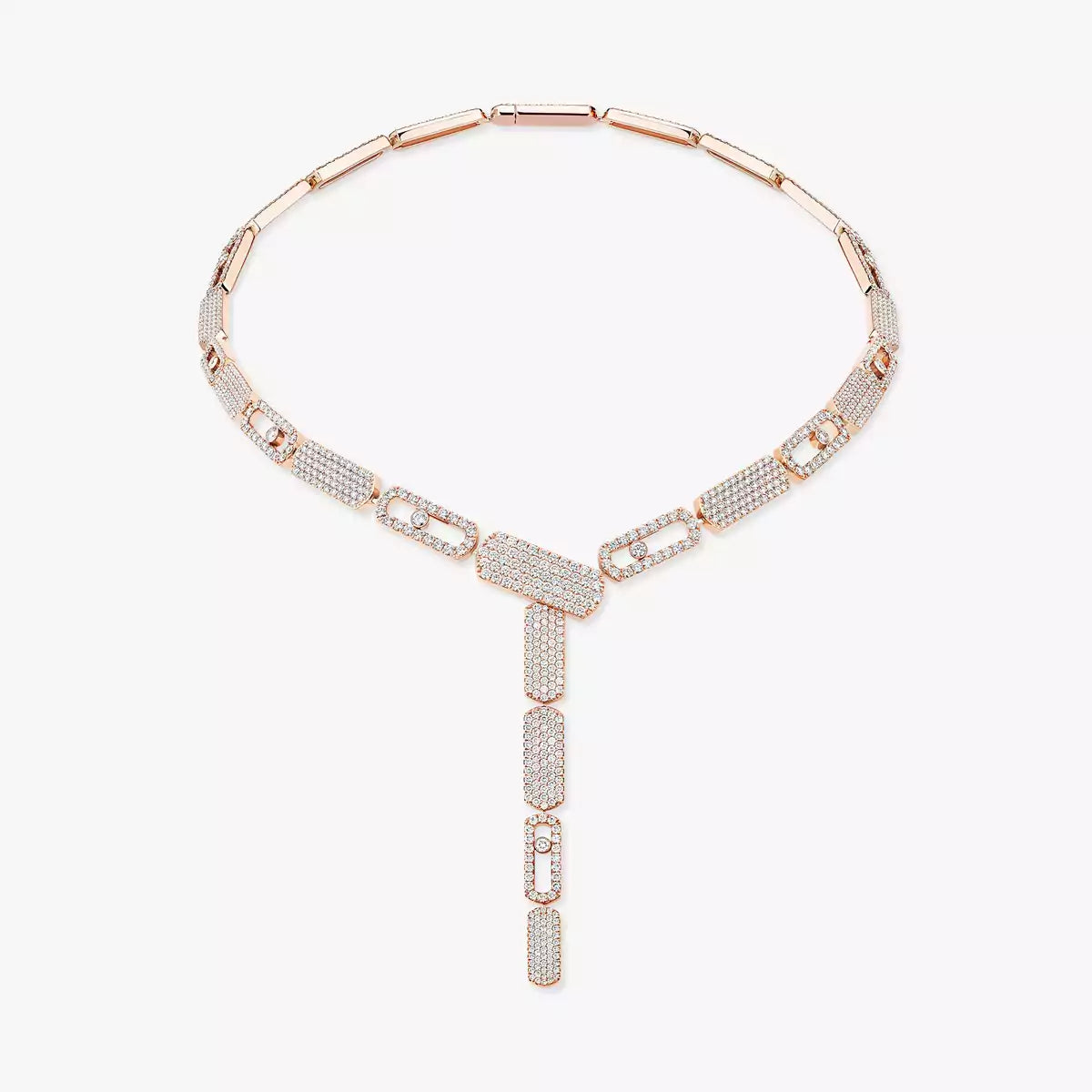 Collier cravate pavé Imperial Move GM