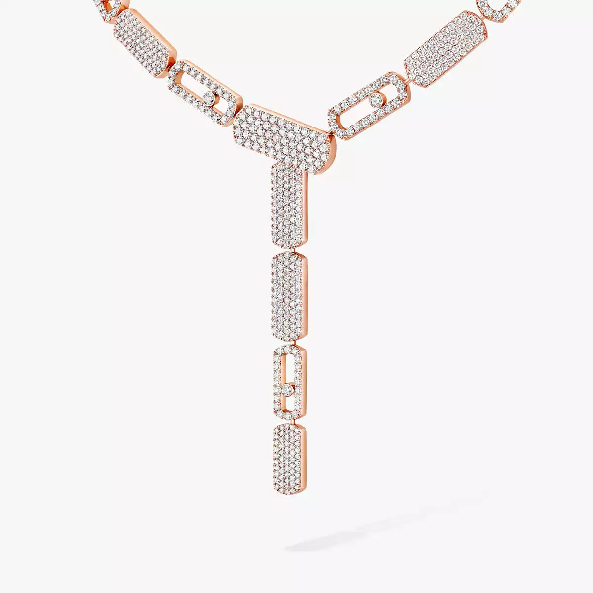 Collier cravate pavé Imperial Move GM