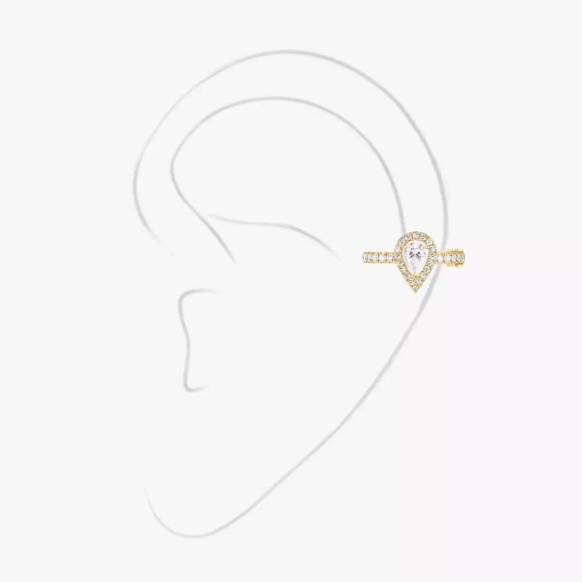 Mono clip milieu My Twin 0,10ct