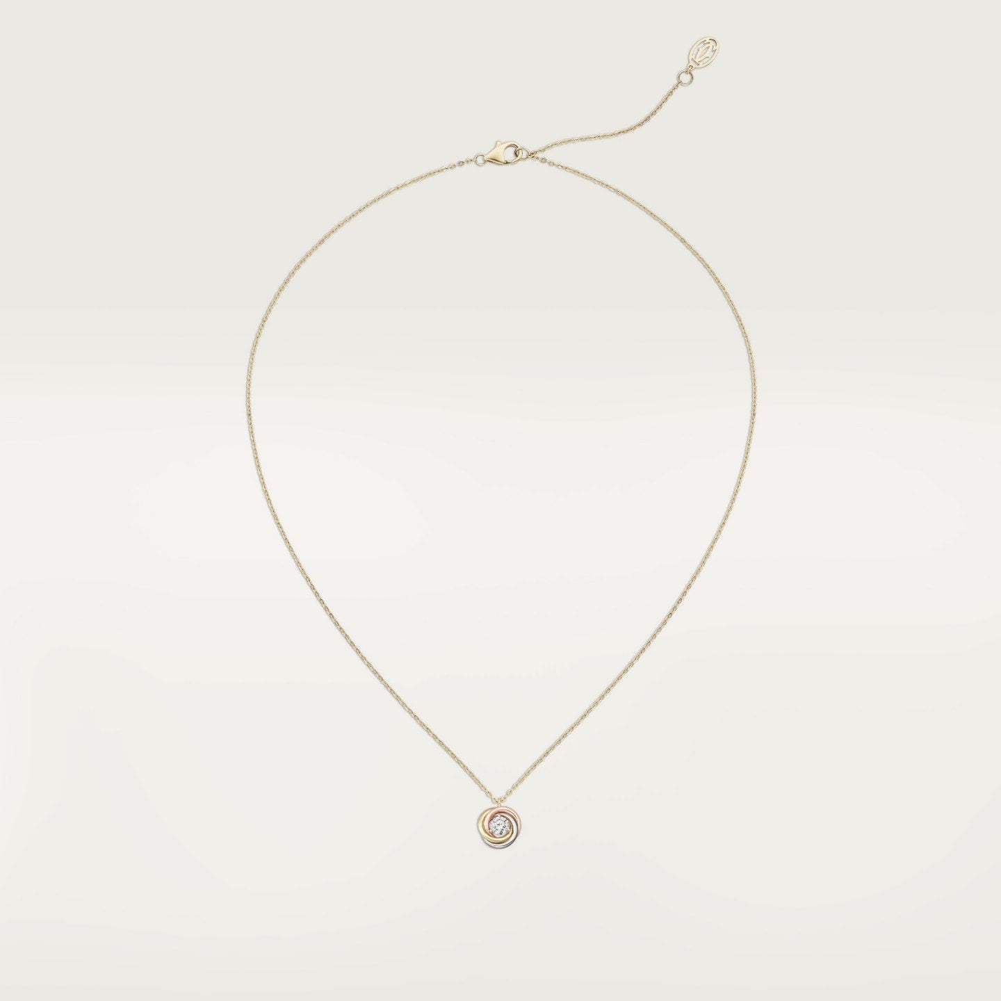 Pendentif Trinity, diamant taille brillant