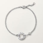 Bracelet LOVE, sur chaîne, 2 diamants