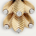 Boucles d'oreilles Grain de Café, diamants