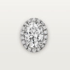 Puces d'oreilles Cartier Destinée, 2 diamants taille ovale, pavées