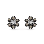 Boucles d’oreilles Rose de Noël, mini modèle
