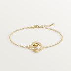 Bracelet LOVE, sur chaîne, pavé
