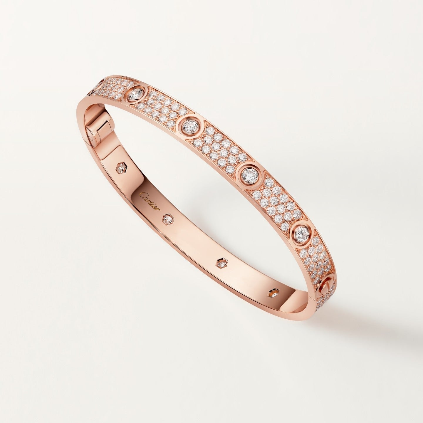 Bracelet LOVE, modèle classique, pavé, 10 diamants