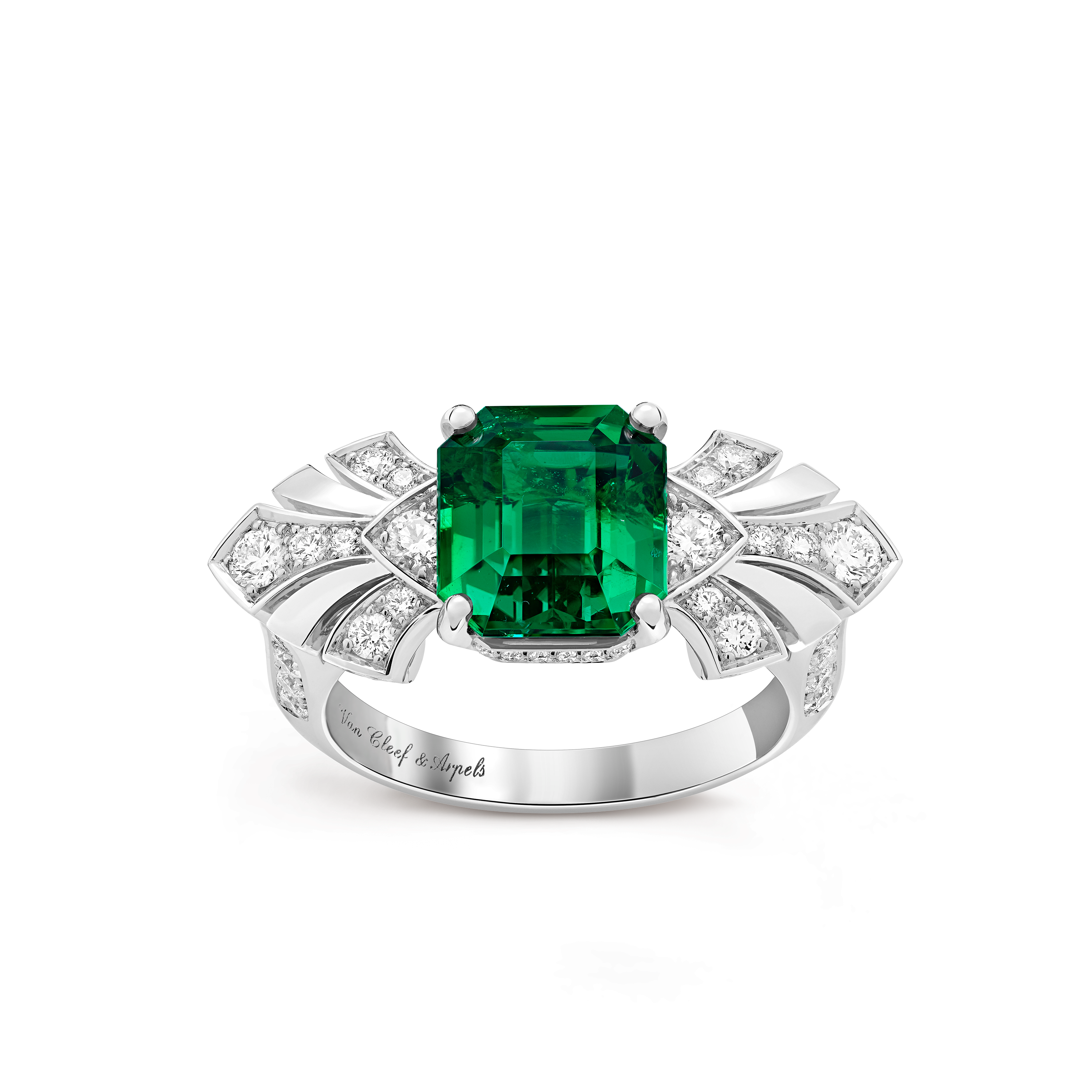 Solitaire Eventails Emeraude 2,92 cts