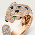 Bague Panthère de Cartier, moyen modèle, pavée