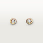 Puces d'oreilles Trinity, diamants taille brillant