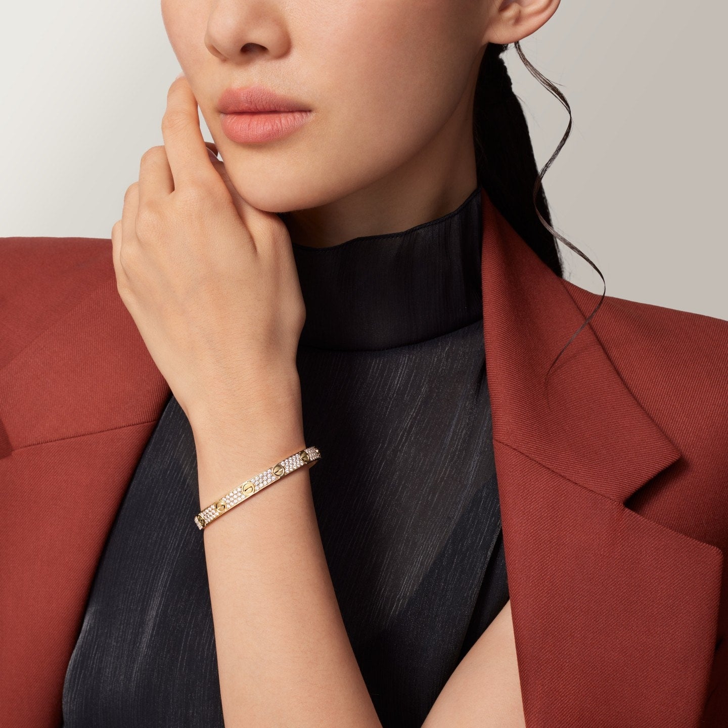 Bracelet LOVE, modèle classique, pavé