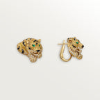 Boucles d'oreilles Faune et Flore de Cartier, diamants jaunes, oranges et bruns, pavées