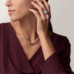 Collier Trinity, de forme coussin, moyen modèle