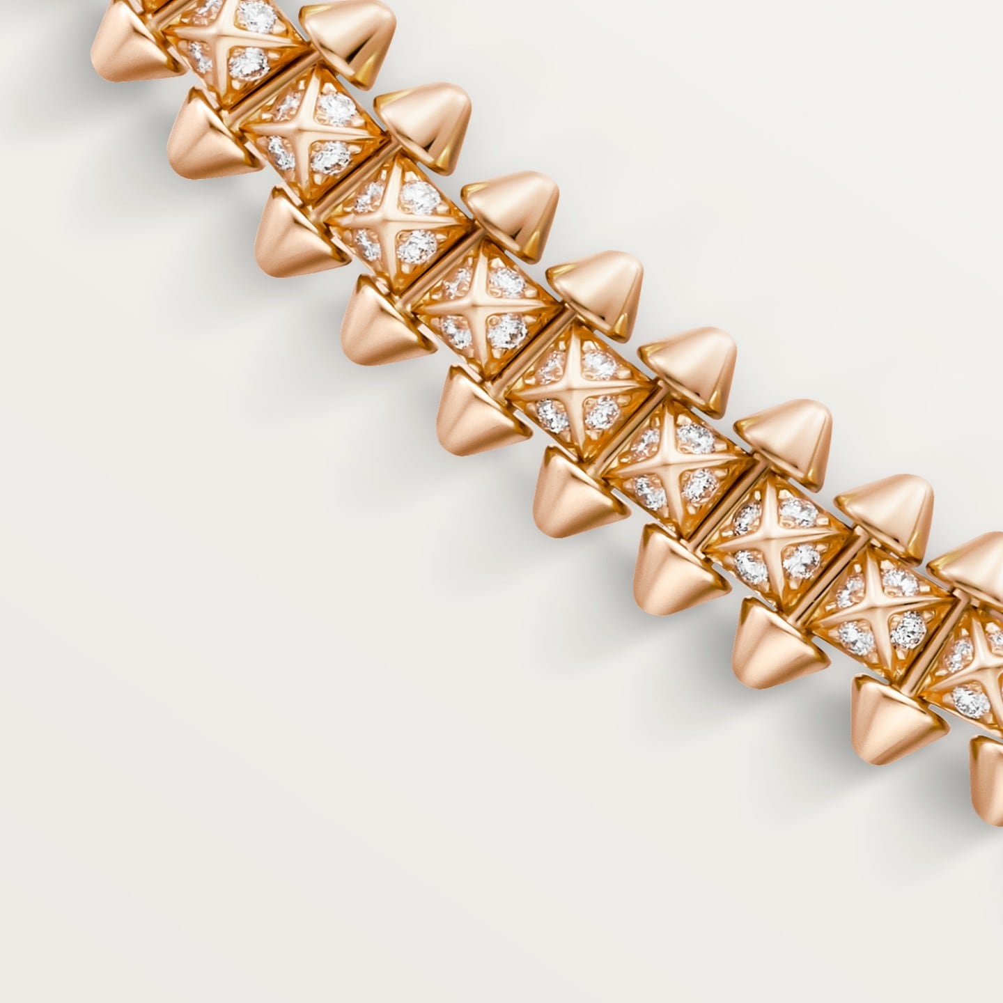 Collier Clash de Cartier, souple, petit modèle, pavé