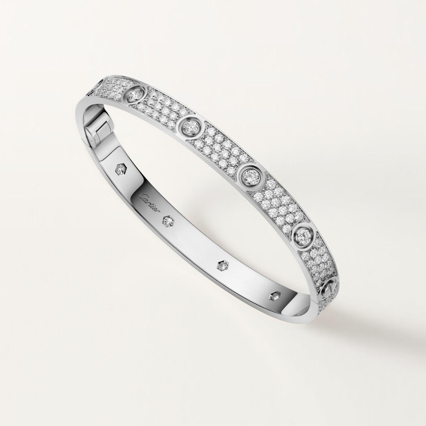 Bracelet LOVE, modèle classique, pavé, 10 diamants
