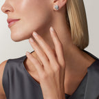 Puces d'oreilles Panthère de Cartier, pavées