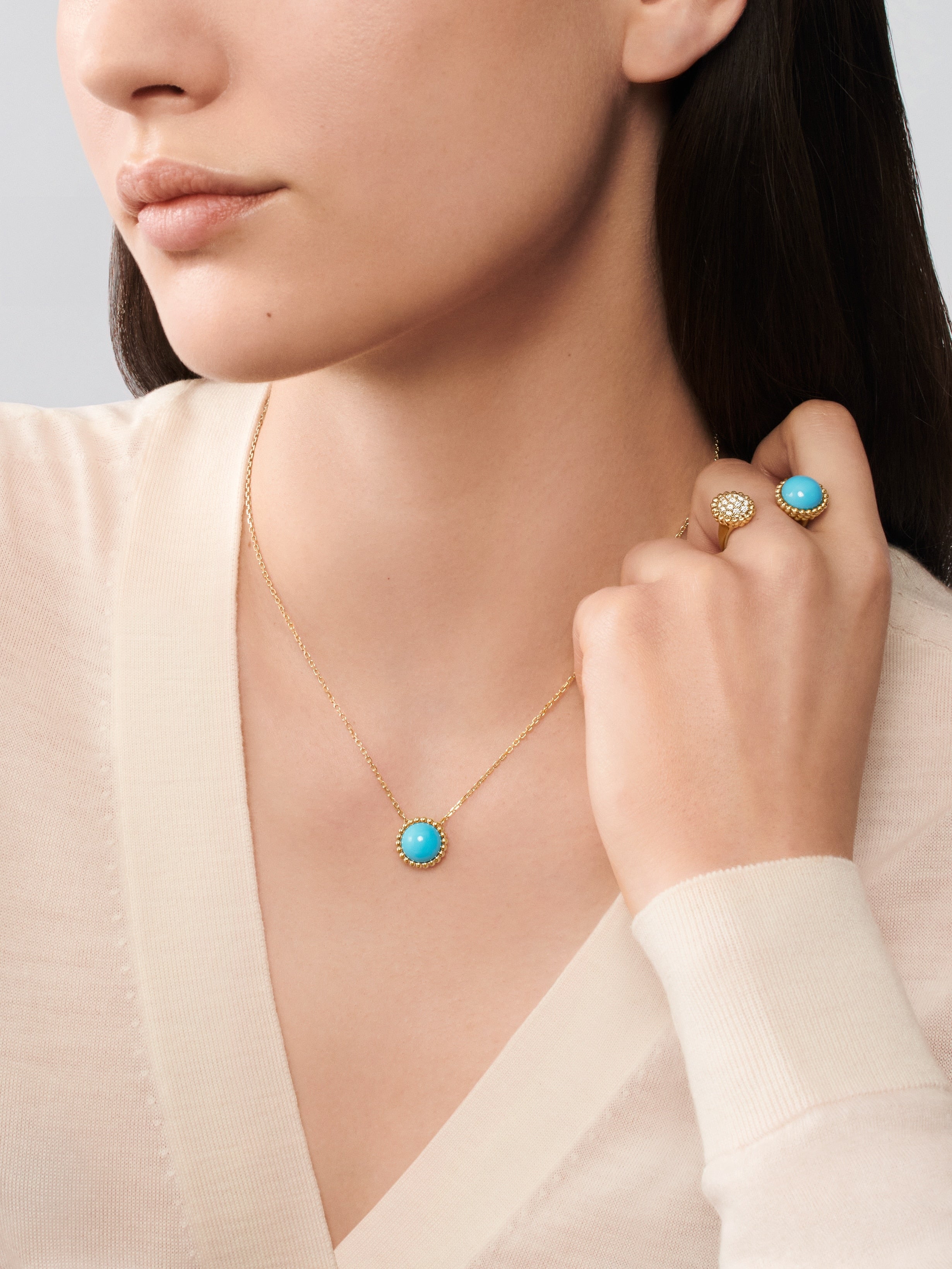 Bague Entre les Doigts Perlée couleurs
