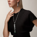 Boucles d'oreilles Panthère de Cartier, émeraude, pavées