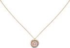 Pendentif Trinity, diamant taille brillant, pavé