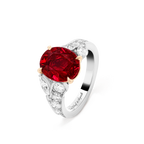 Solitaire Jasmin Rubis 5,19 cts