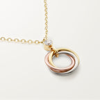 Pendentif Trinity, diamant taille brillant
