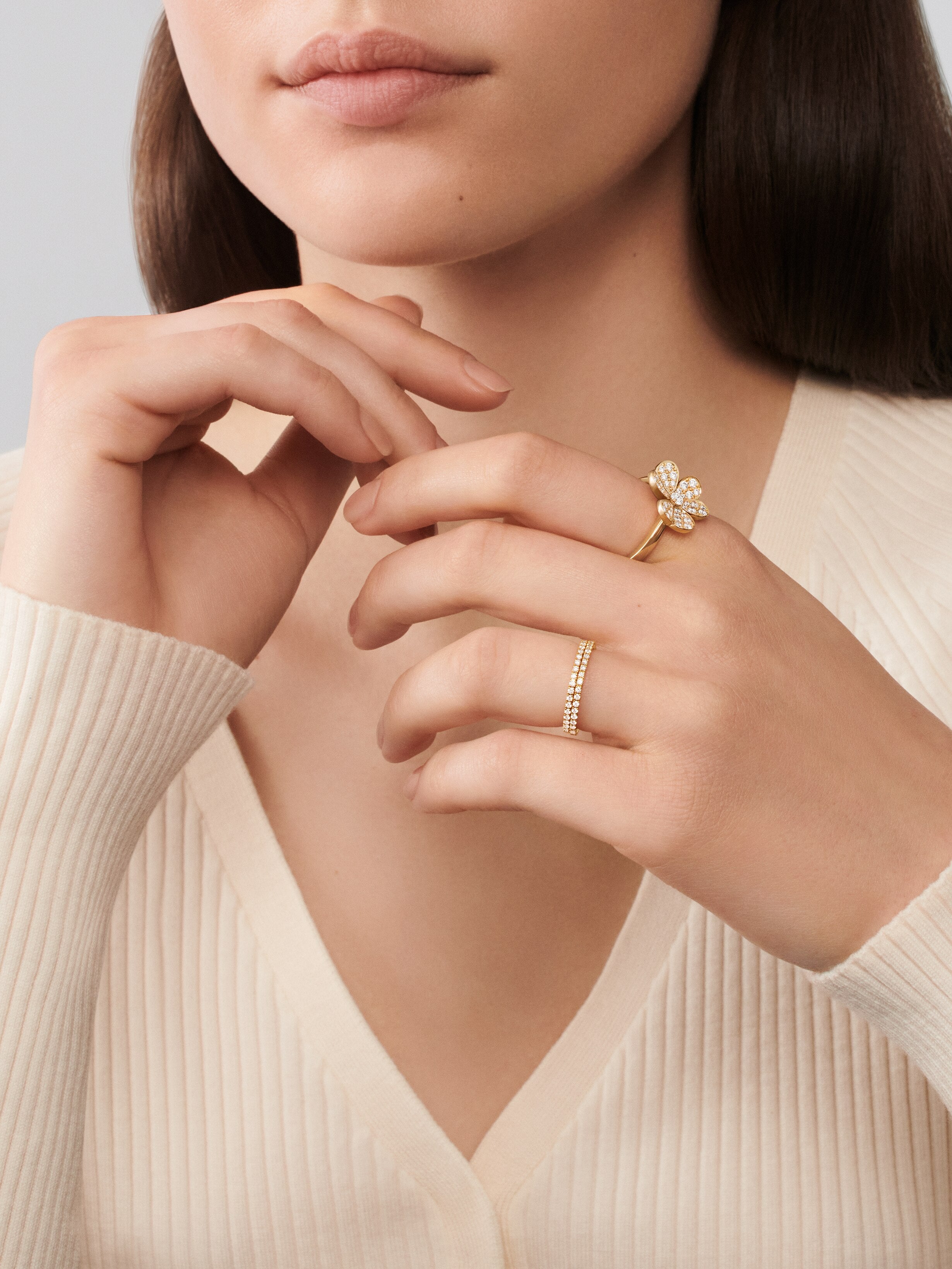 Bague Frivole 1 fleur petit modèle