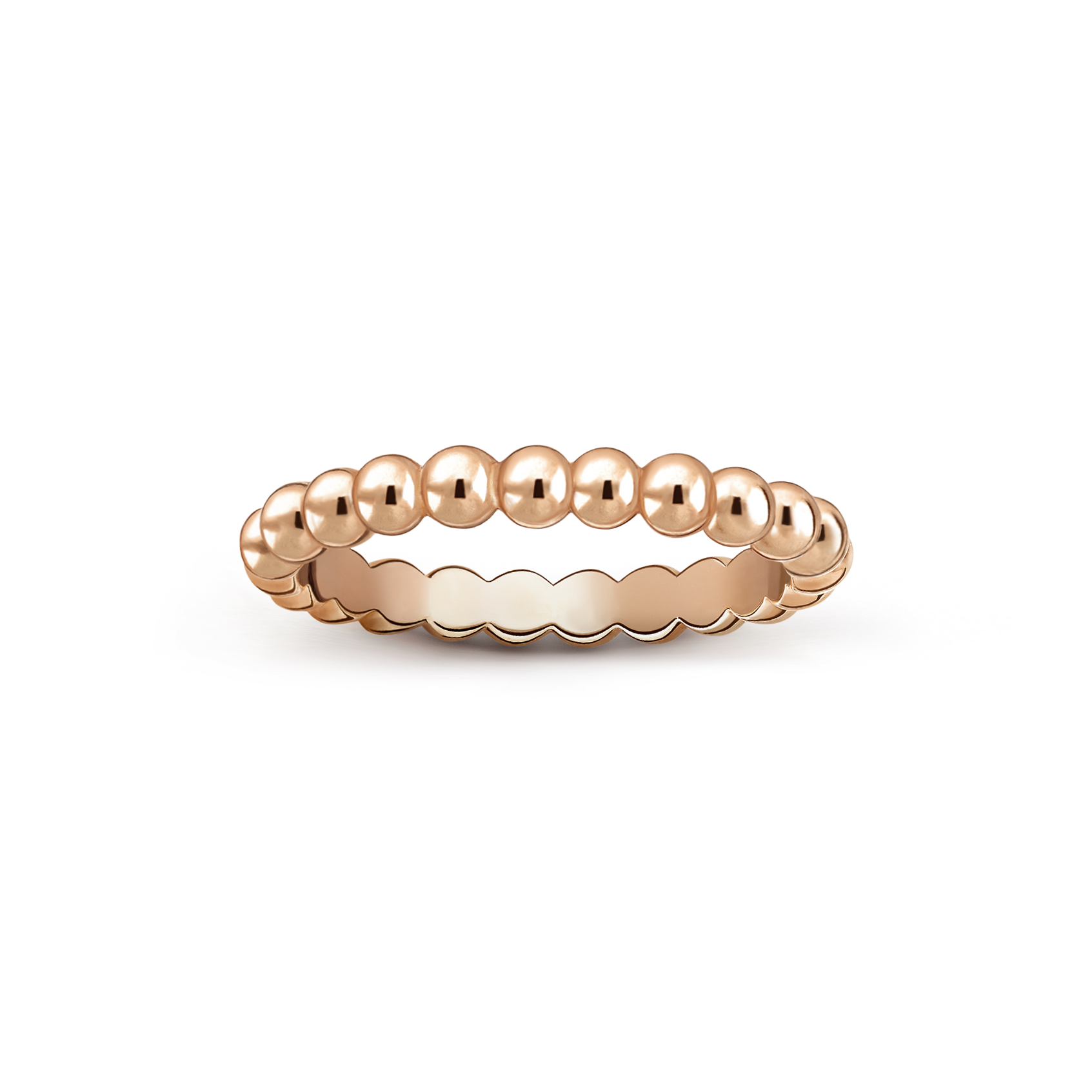 Bague Perlée perles d'or, moyen modèle
