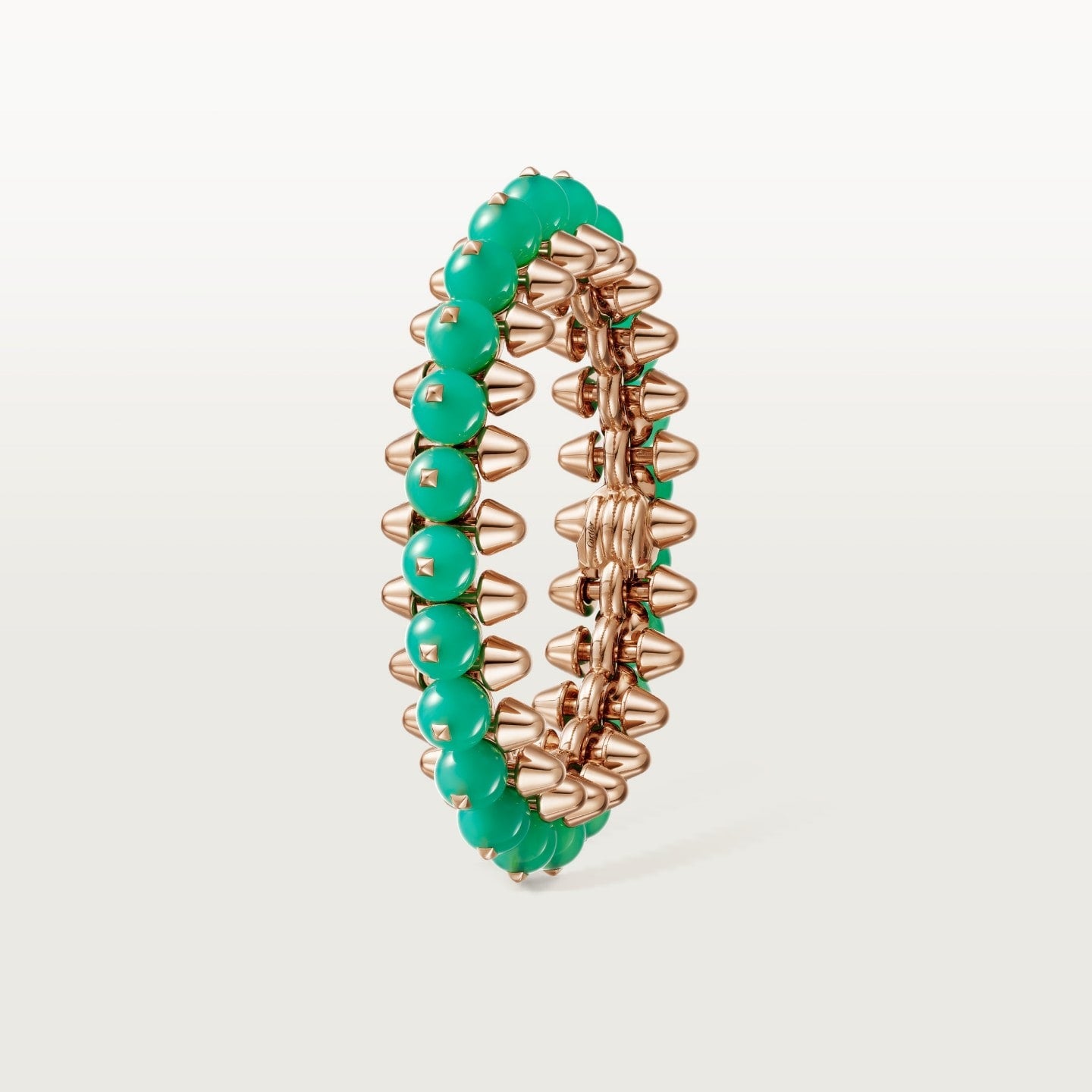 Bracelet Clash de Cartier, chrysoprase, modèle extra-large