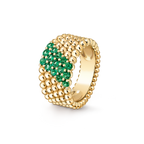 Bague Perlée couleurs, 5 rangs