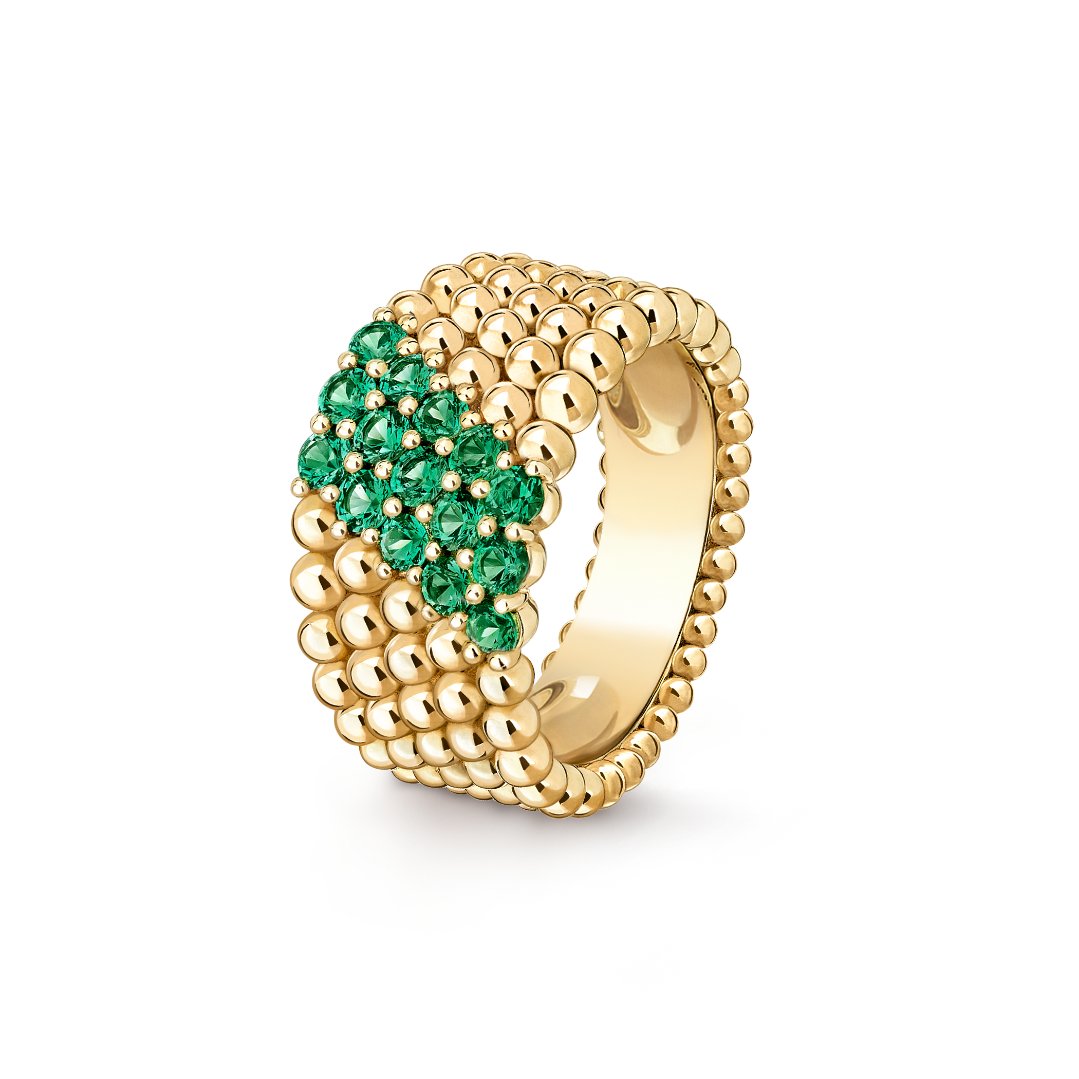 Bague Perlée couleurs, 5 rangs