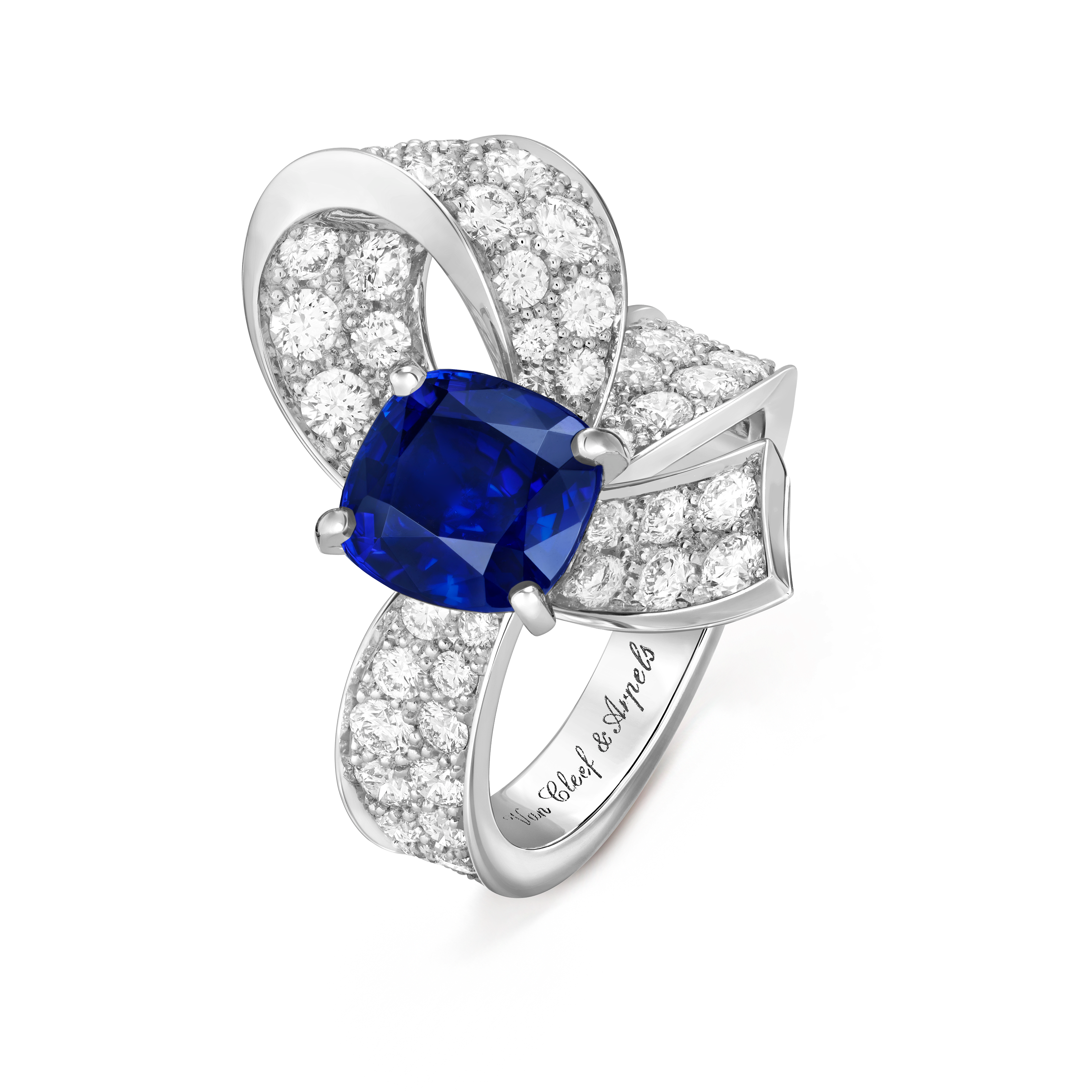 Solitaire Boucle Saphir 2,83 cts