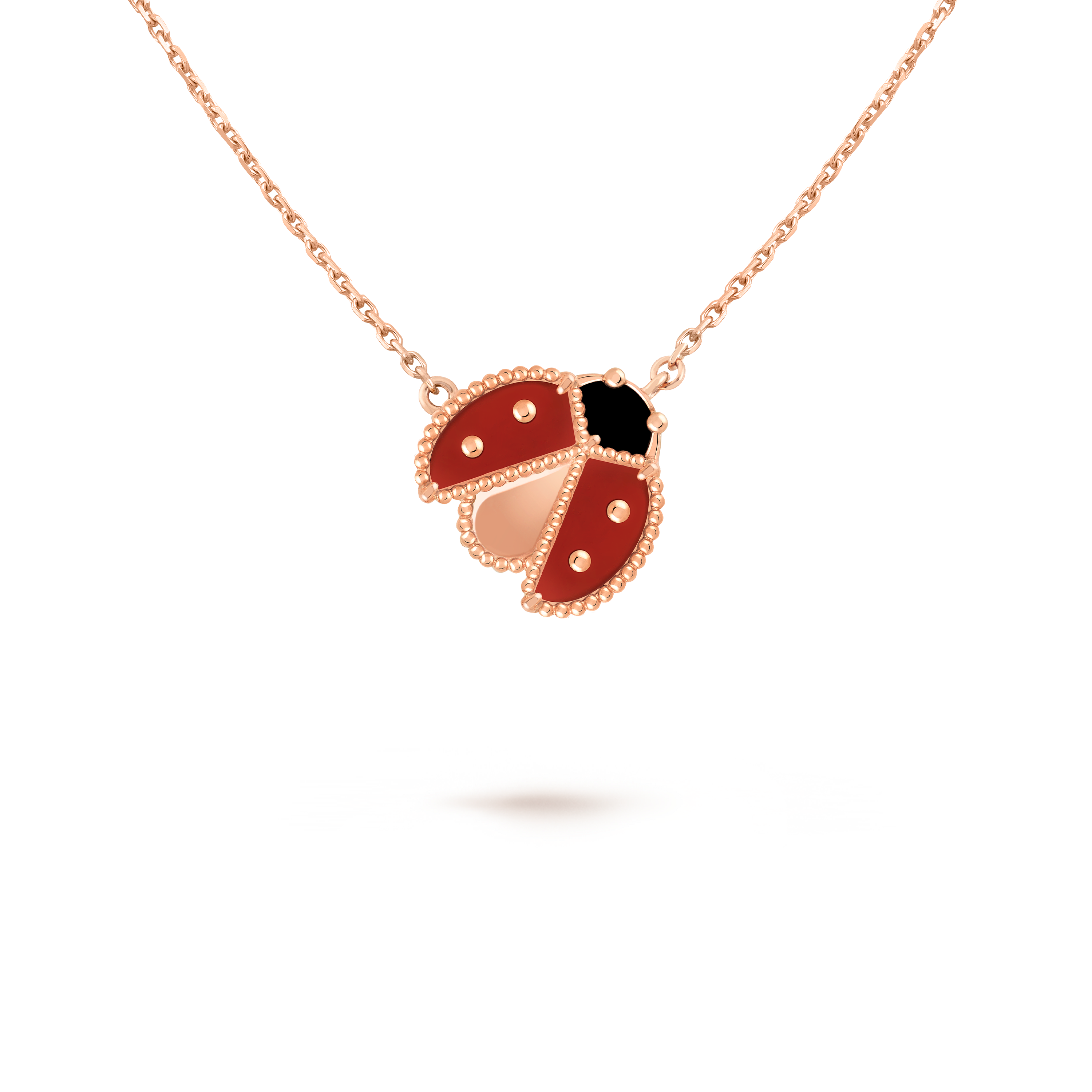 Pendentif Lucky Spring, coccinelle ailes ouvertes
