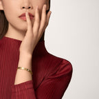 Bracelet LOVE, modèle classique, finition brossée, 4 diamants