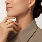 Boucles d'oreilles Juste un Clou, double, diamants