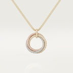 Pendentif Trinity, grand modèle, pavé