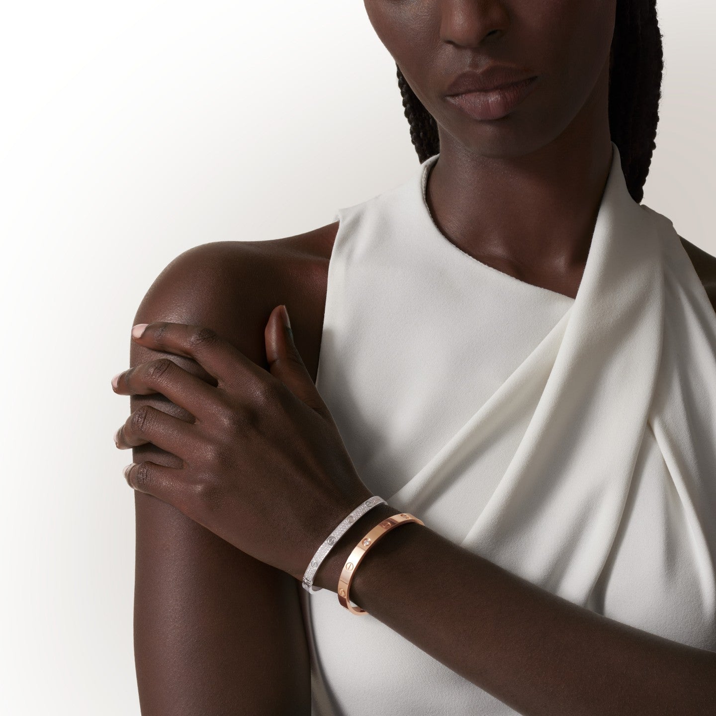 Bracelet LOVE, moyen modèle, pavé